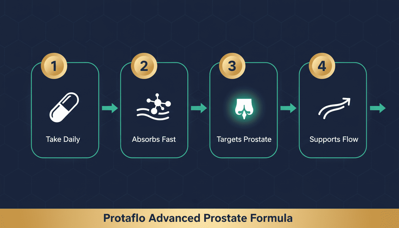 Protaflo 3-step how it works diagram